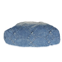 Blue Quilted Denim Medium Chanel 22 Hobo