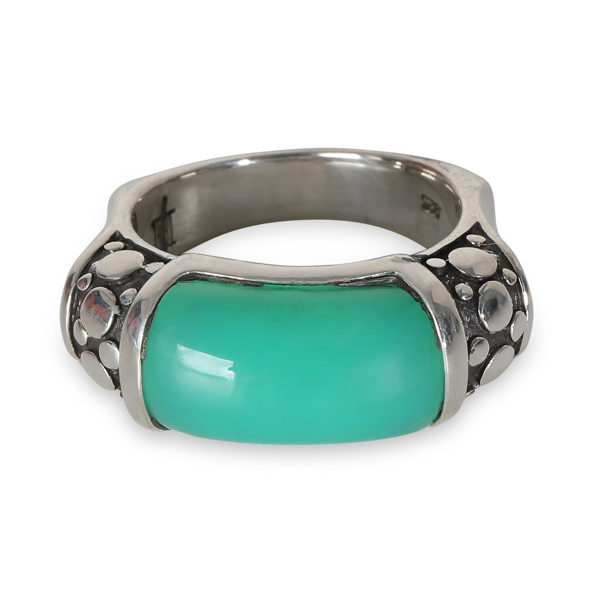 Dot Collection Chrysoprase Fashion Ring in  Sterling Silver