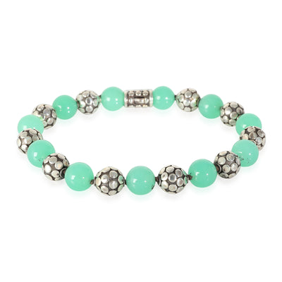 Dot Collection Chrysoprase Bracelet in  Sterling Silver