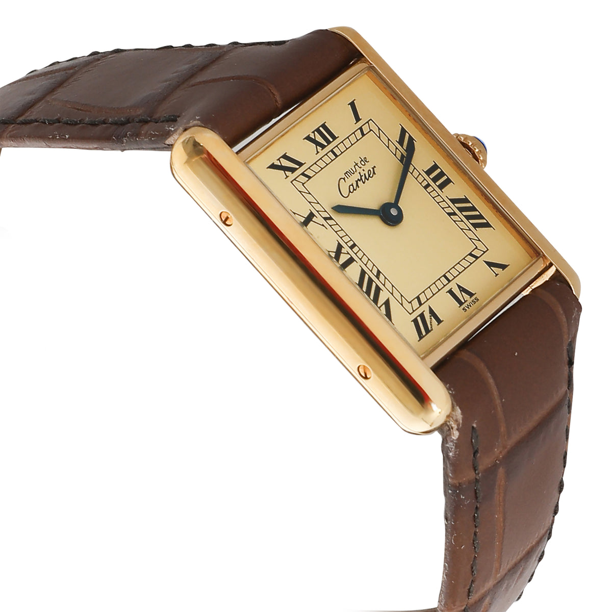 le Must de Cartier Tank 1615 Unisex Watch in  Vermeil
