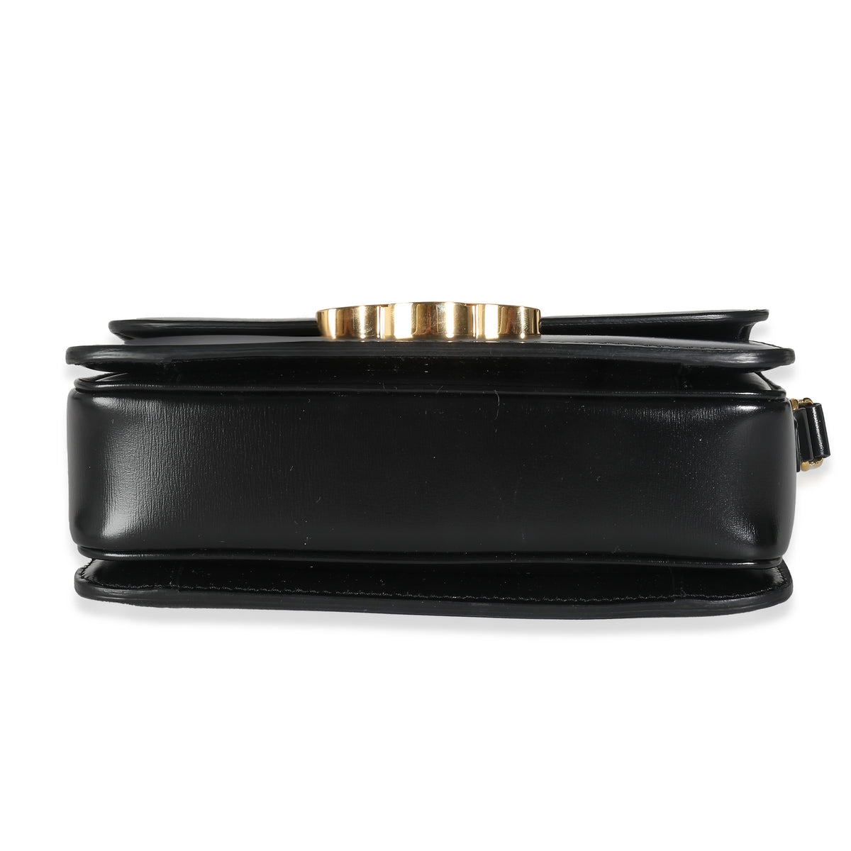 Black Shiny Calfskin Teen Triomphe Bag