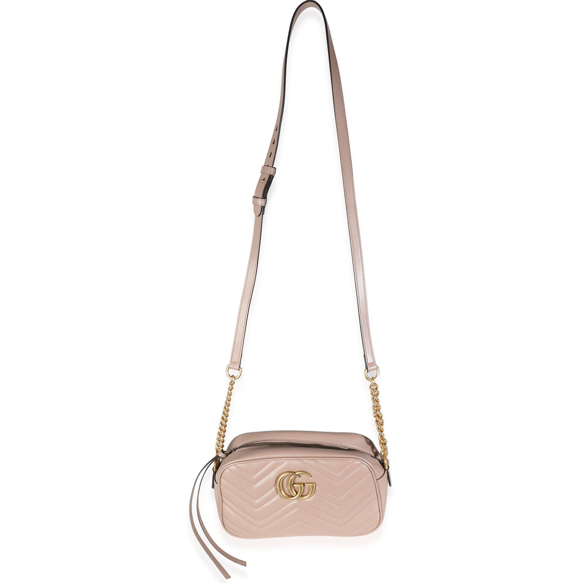 Beige Matelasse Small GG Marmont Bag