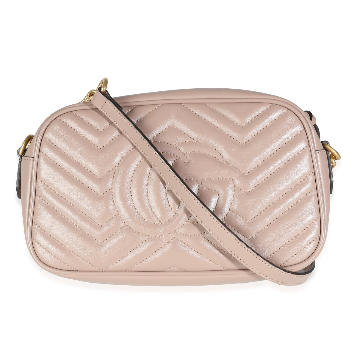 Beige Matelasse Small GG Marmont Bag