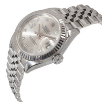 Datejust 279174 Womens Watch in 18K Stainless Steel/White Gold