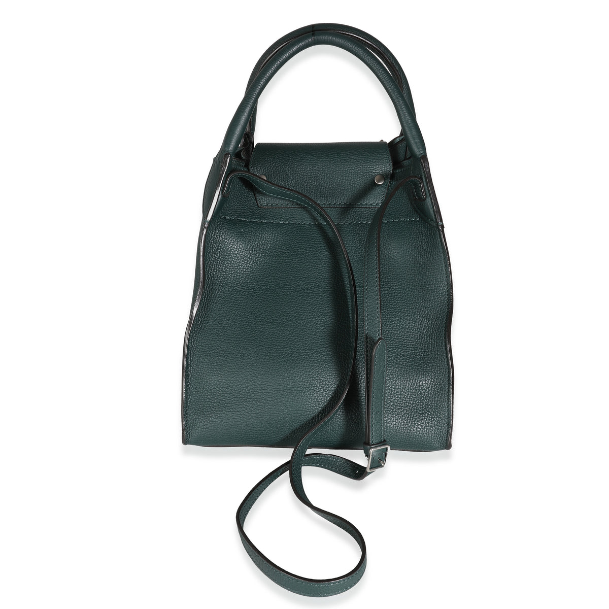 Green Supple Grained Calfskin Small Big Bag