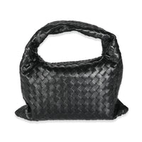 Black Intrecciato Small Hop Hobo