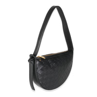 Black Intrecciato Mini Sunrise Bag