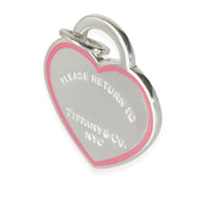 Return To Tiffany Heart Pendant With Pink Enamel Sterling Silver