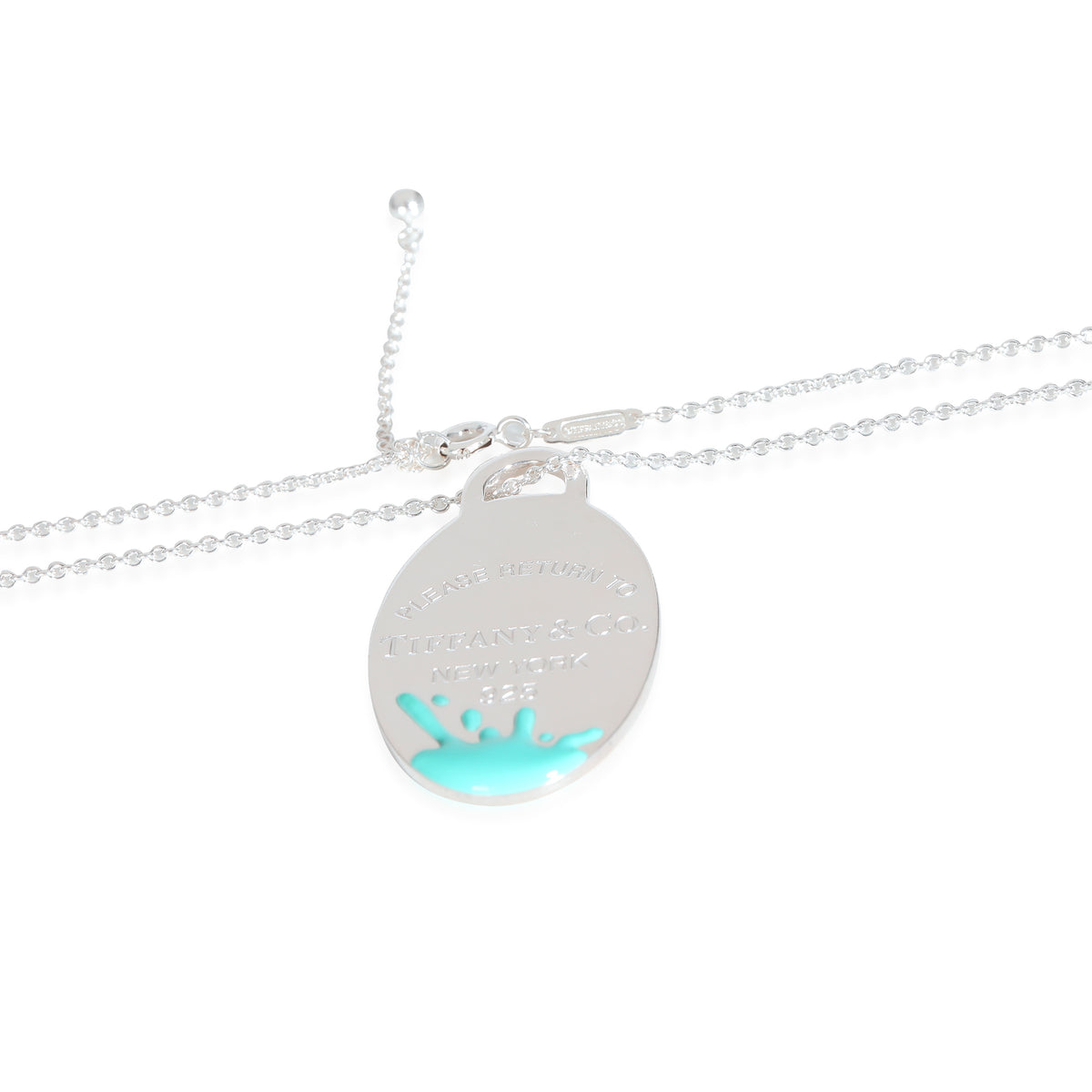 Return To Tiffany Splash Pendant on 30 Inch Chain Sterling Silver