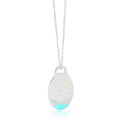 Return To Tiffany Splash Pendant on 30 Inch Chain Sterling Silver