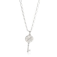 Key Collection Fashion Pendant in  Sterling Silver 0.01 CTW