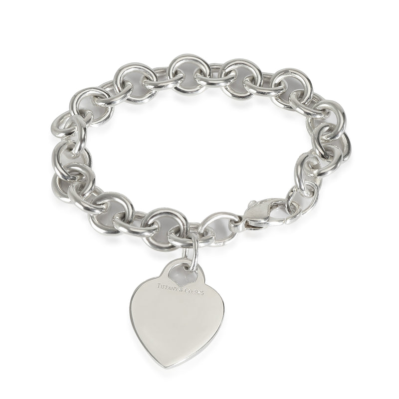 Heart Tag Bracelet in  Sterling Silver