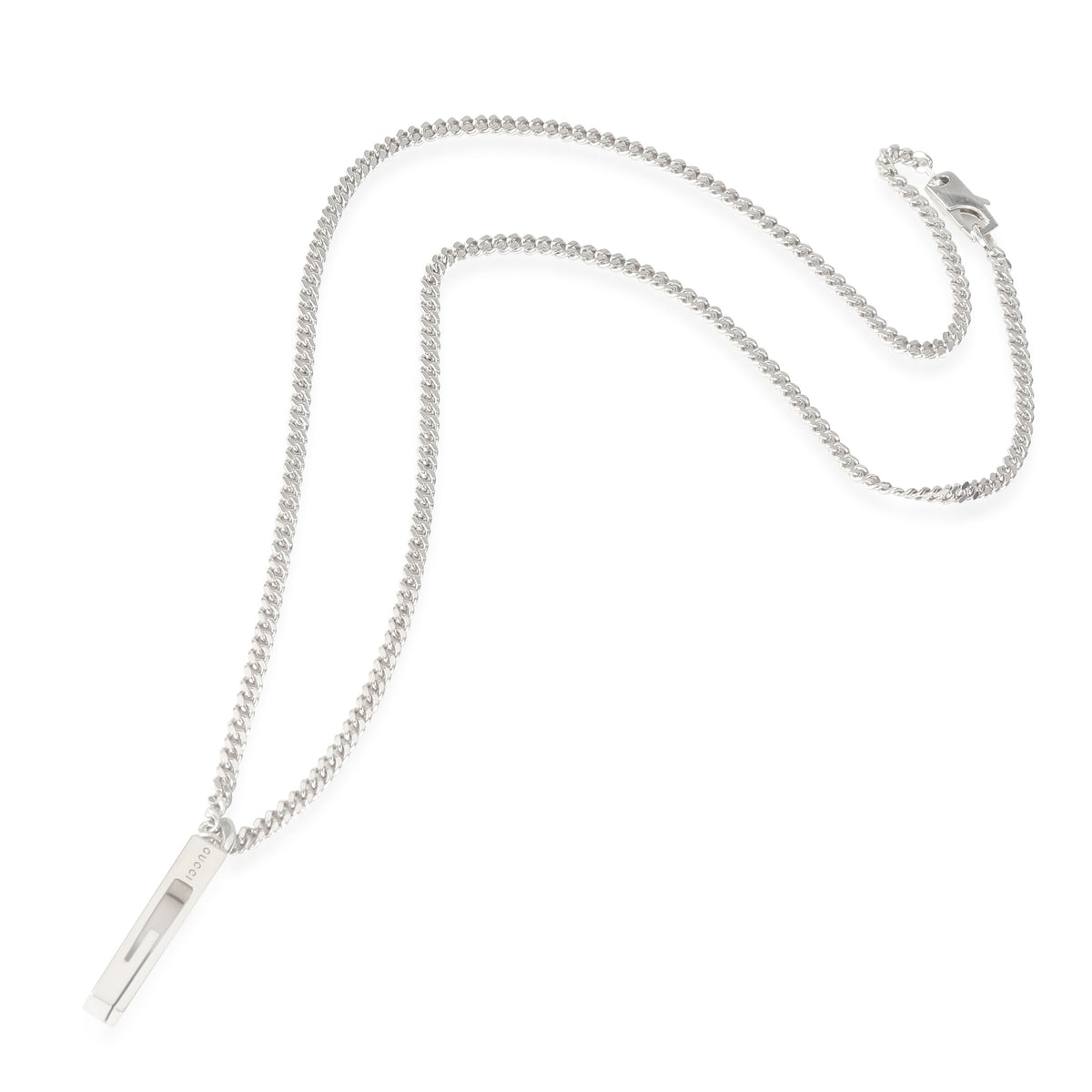 G Bar Pendant in  Sterling Silver