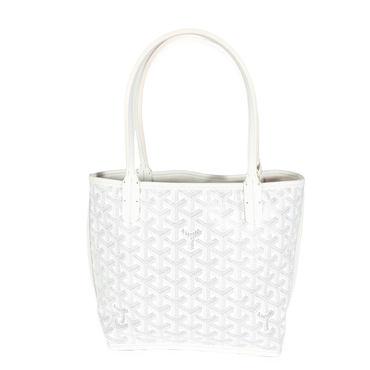 White Goyardine Canvas Mini Anjou