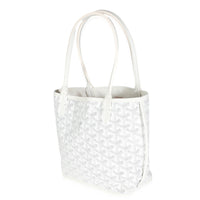 White Goyardine Canvas Mini Anjou