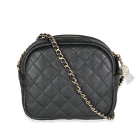 Black Quilted Caviar Day Camera Case