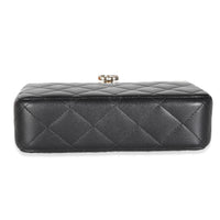 23S Black Quilted Lambskin Vanity Case With Chain