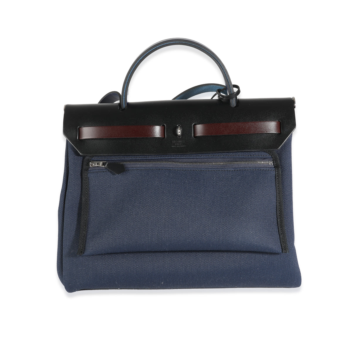 Hermès Blue Marine Rouge Sellier Blue Indigo Vache Hunter Toile