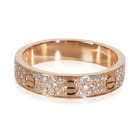 Love Wedding Band, Diamond Paved (Rose Gold)