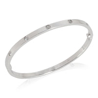 Love Bracelet, Small Model, 10 Diamonds (White Gold)