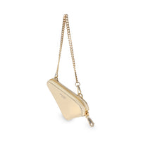 Gold Satin Crystal Embellished Mini Triangular Pouch