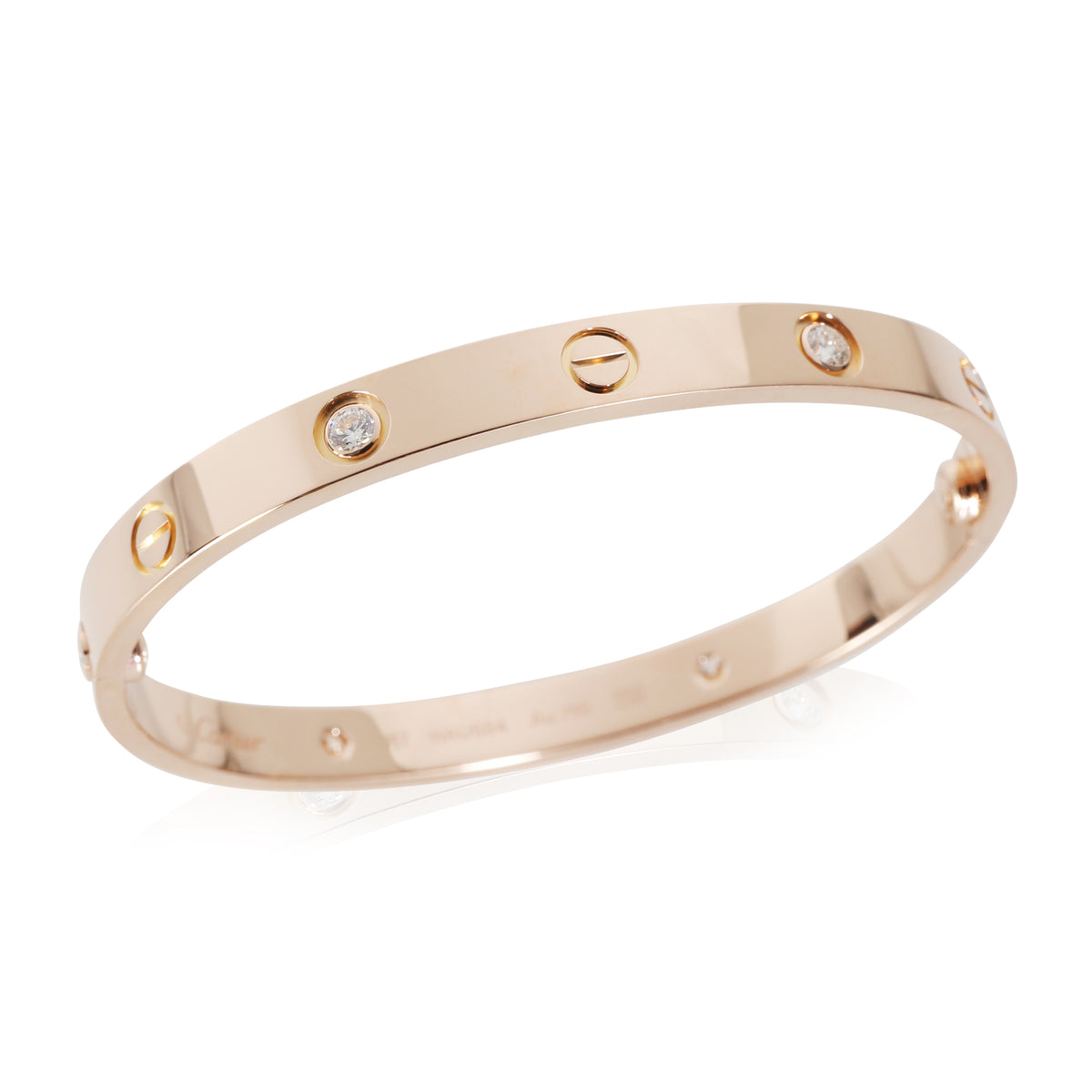 Love Bracelet, 4 Diamonds (Rose Gold)