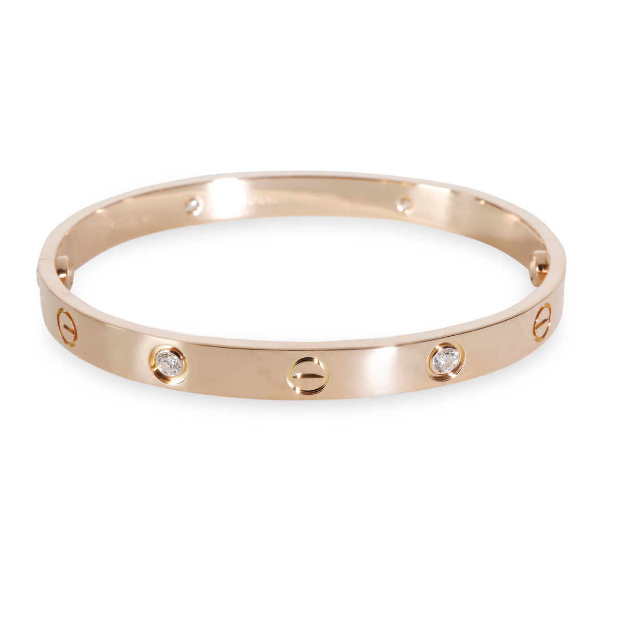 Love Bracelet, 4 Diamonds (Rose Gold)