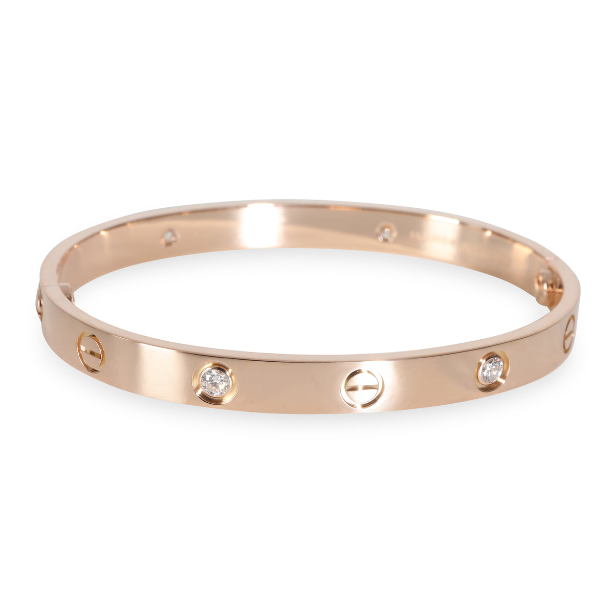 Love Bracelet, 4 Diamonds (Rose Gold)