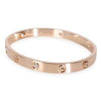 Love Bracelet, 4 Diamonds (Rose Gold)