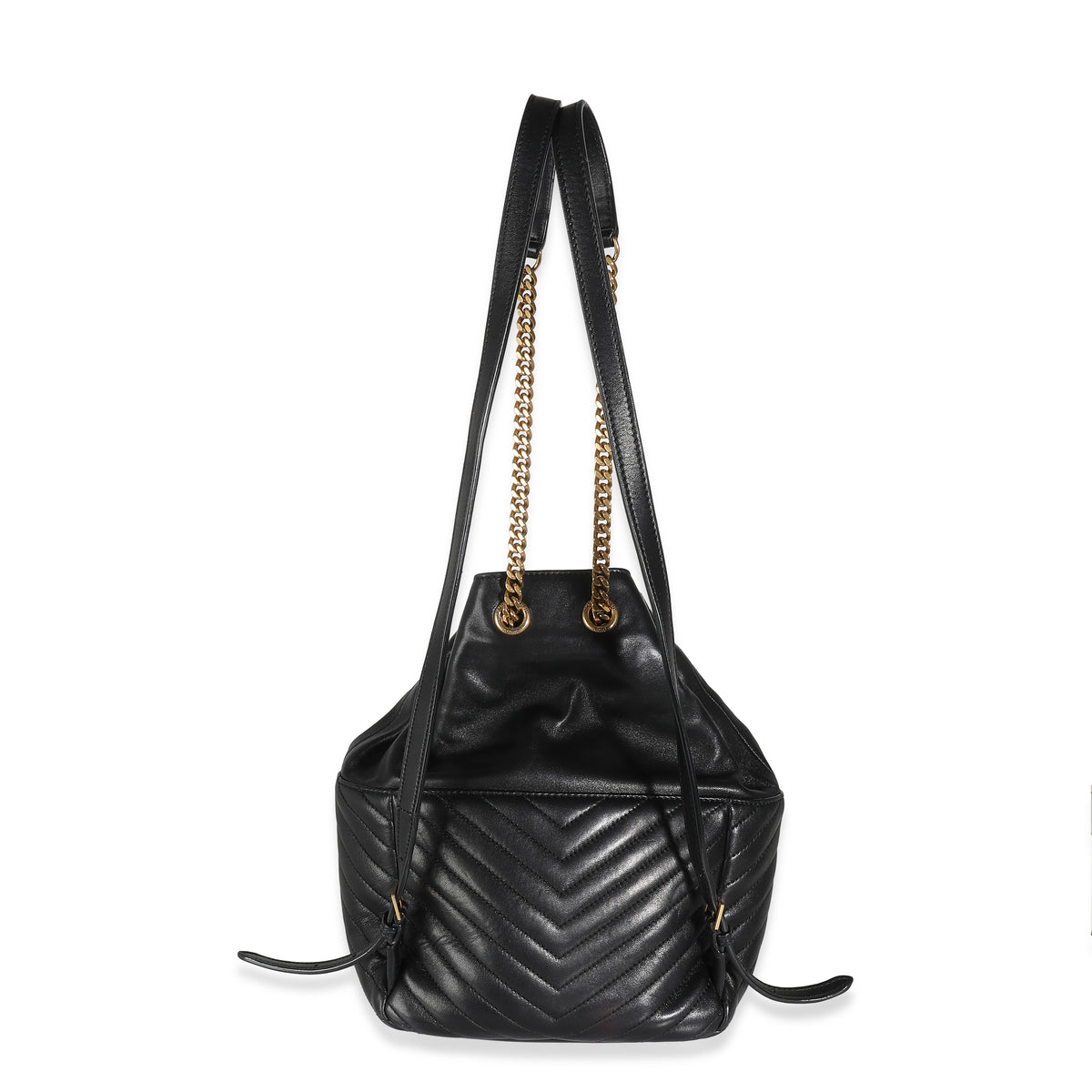 Black Matelasse Lambskin Joe Backpack