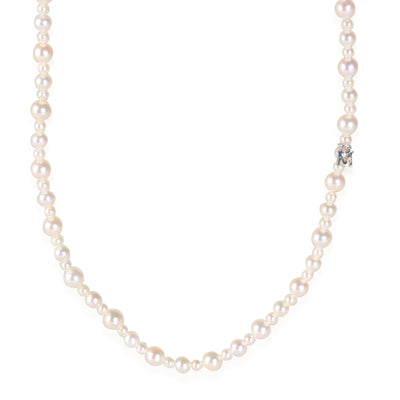 Akoya Pearl Necklace in 18K White Gold