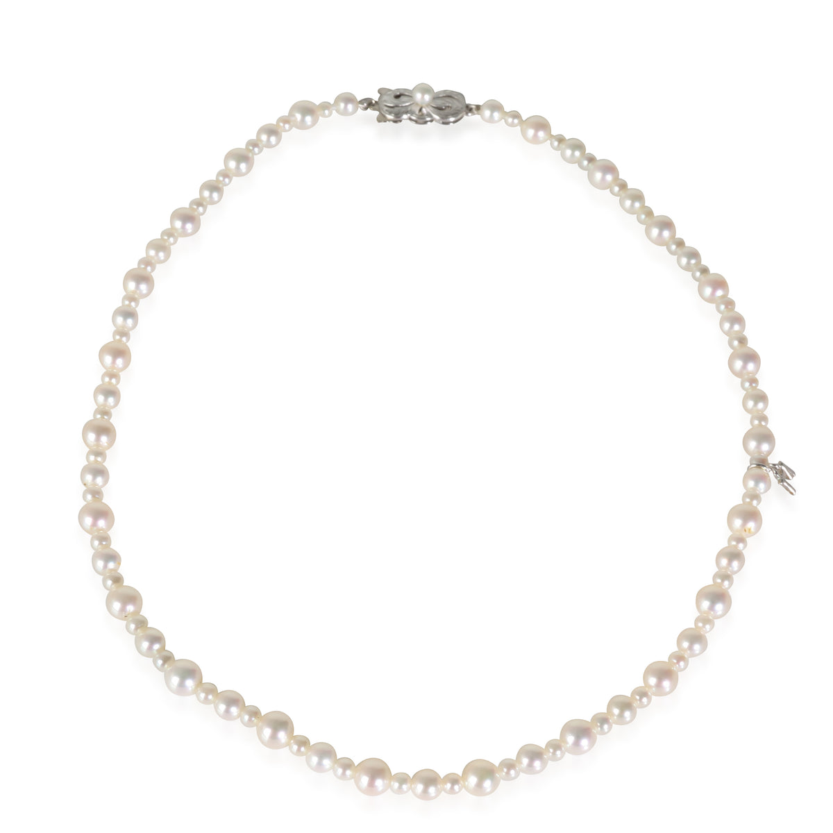 Akoya Pearl Necklace in 18K White Gold