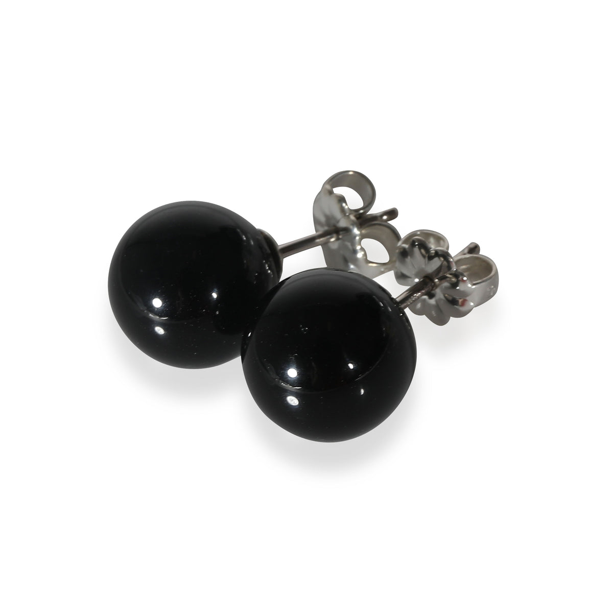 Onyx Earrings in  Sterling Silver