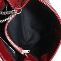 Burgundy Calfskin Medium Loulou Chain Bag