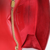 Red Smooth Calfskin Medium Classic Monogram Kate Tassel Satchel