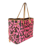 Fuchsia Graffiti Monogram Canvas Neverfull GM