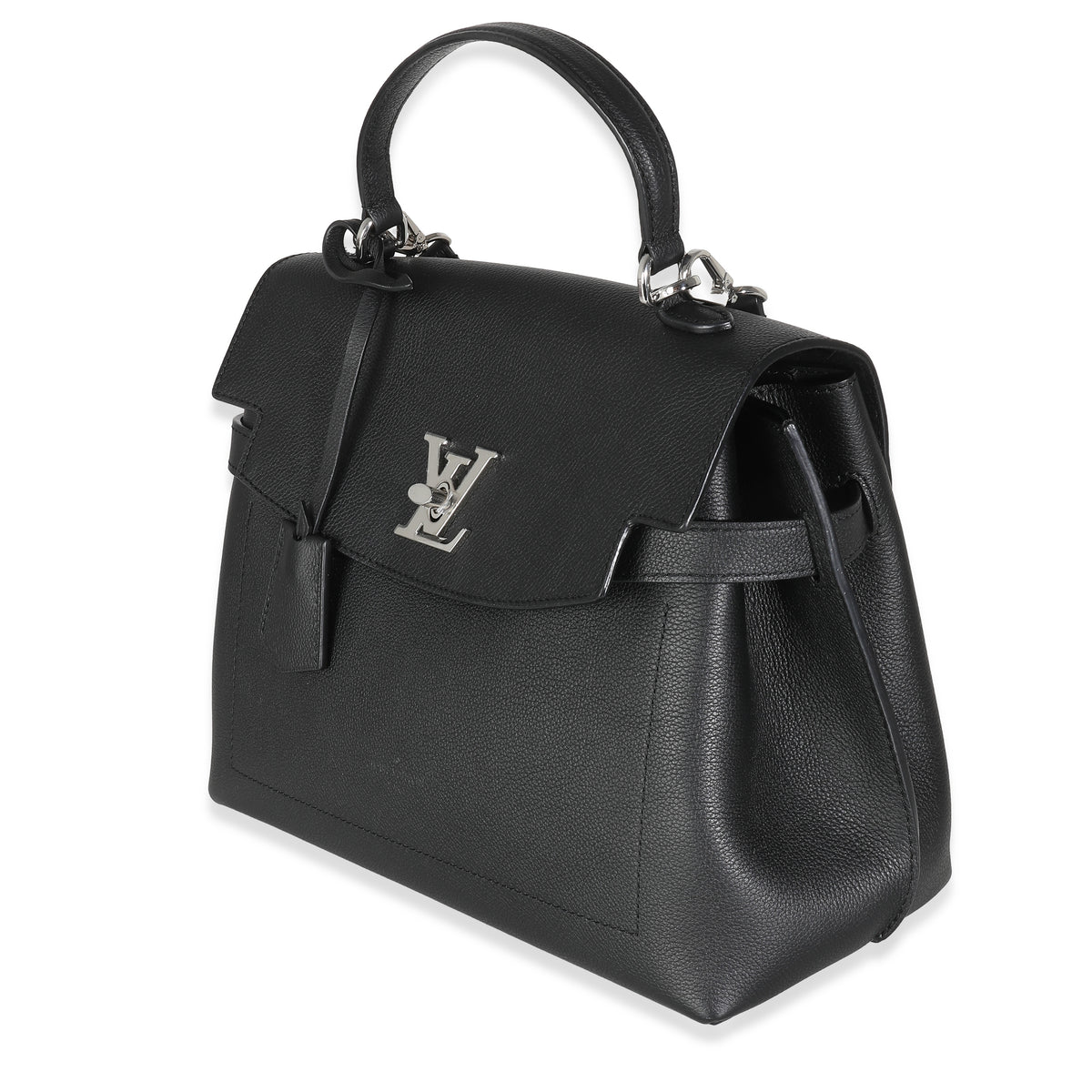 Black Calfskin Lockme Ever MM