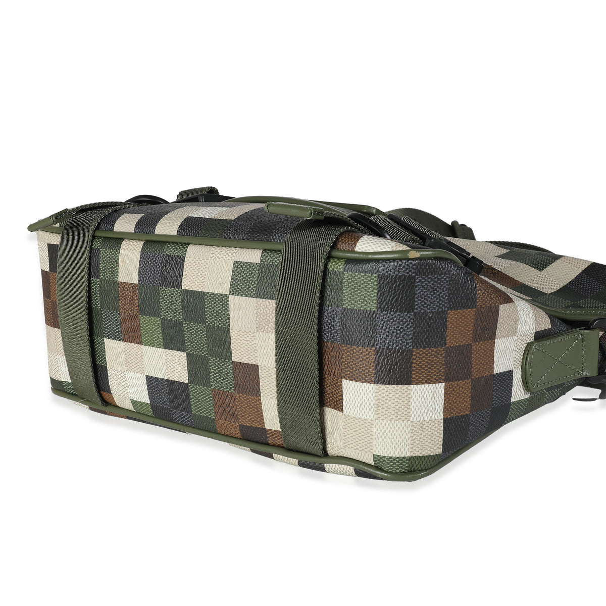 Green Damoflage Canvas LV Trail Messenger