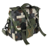 Green Damoflage Canvas LV Trail Messenger