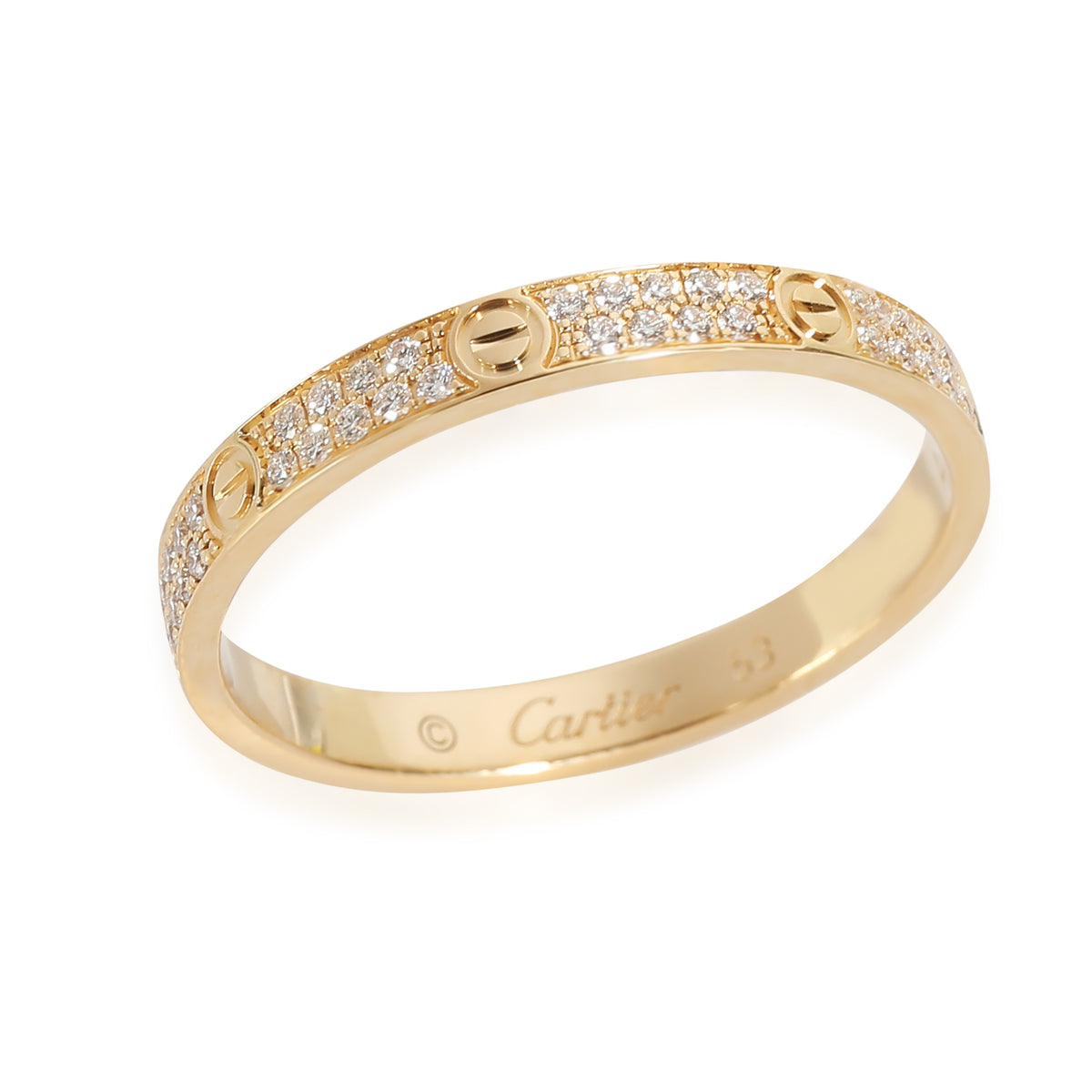 Love Wedding Band, Diamonds (Rose Gold)