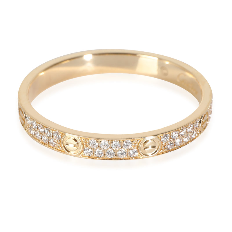 Love Wedding Band, Diamonds (Yellow Gold)