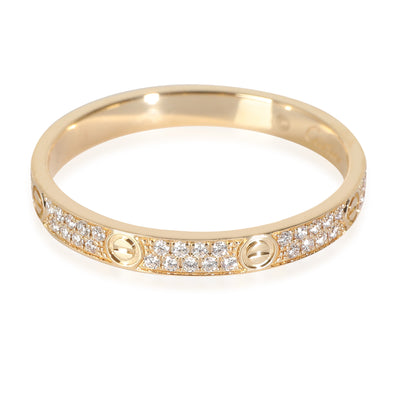 Love Wedding Band, Diamonds (Yellow Gold)