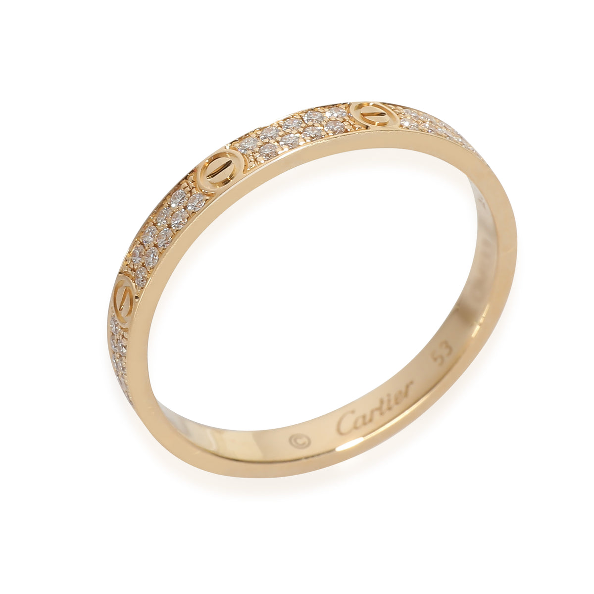 Love Wedding Band, Diamonds (Yellow Gold)