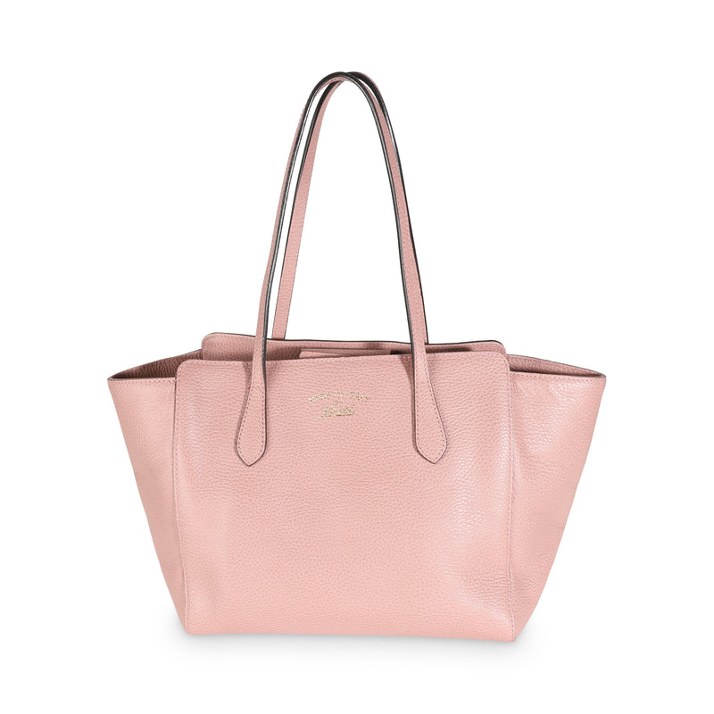 Pink Dollar Calfskin Small Swing Tote