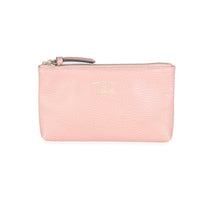 Pink Calfskin Swing Zip Pouch