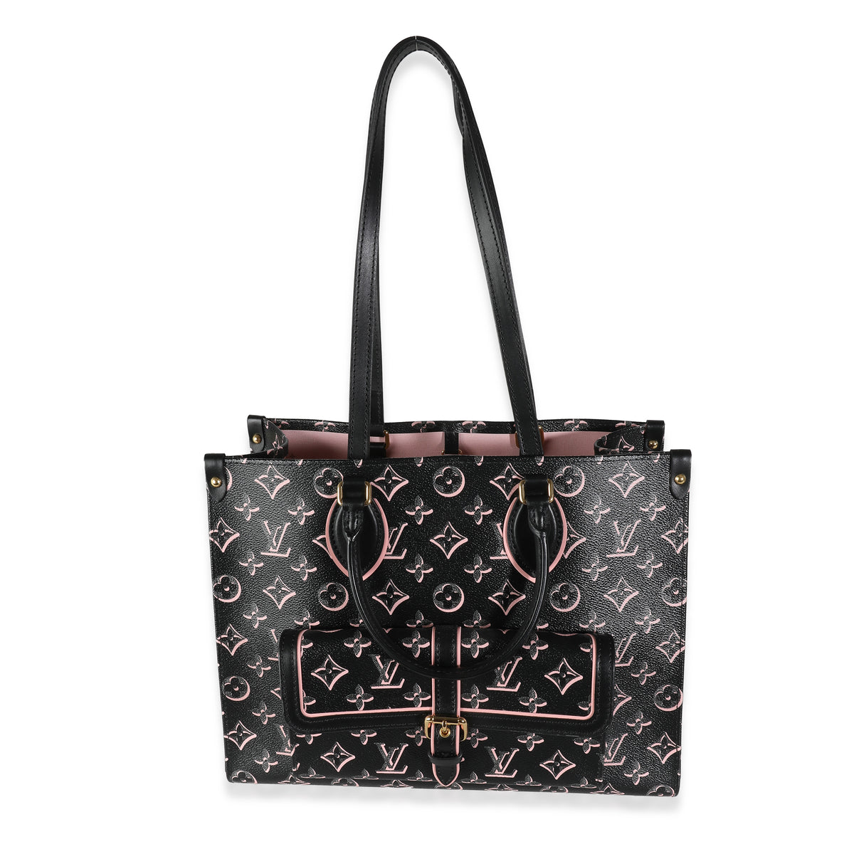 Black Monogram Canvas Fall For You Onthego MM