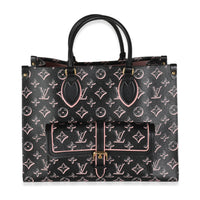 Black Monogram Canvas Fall For You Onthego MM