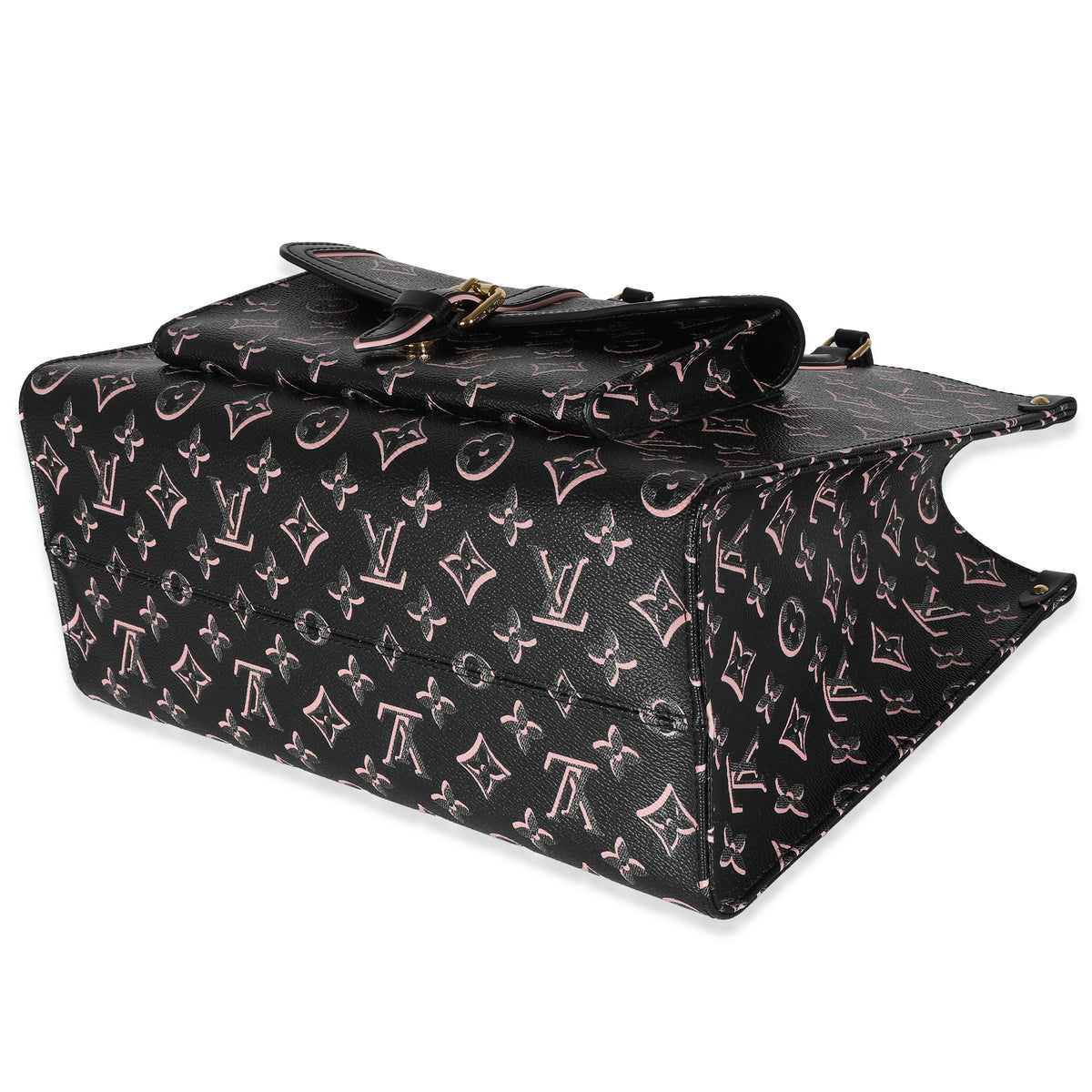 Black Monogram Canvas Fall For You Onthego MM