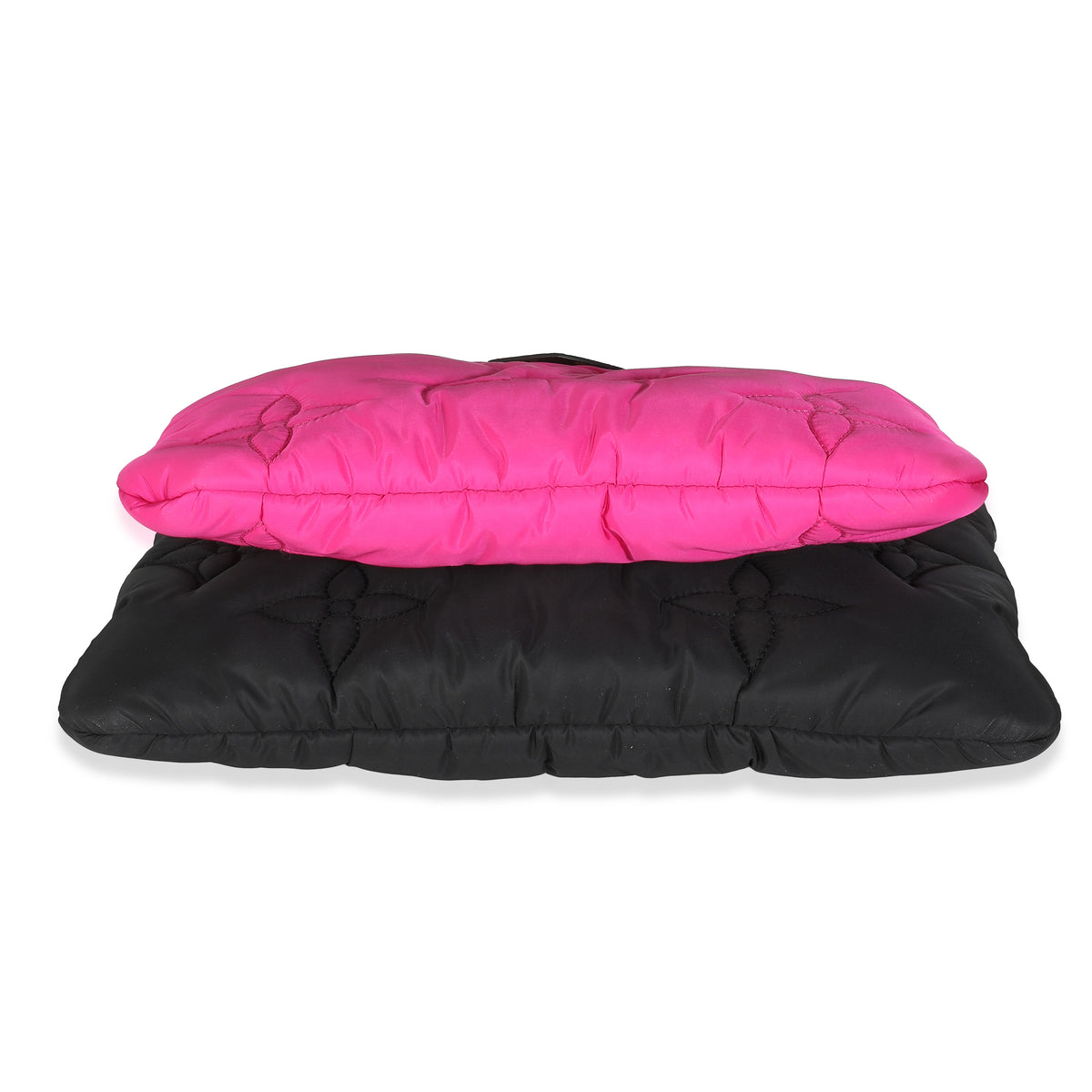 Black Fuchsia Econyl Monogram Maxi Multi Pochette Accessories