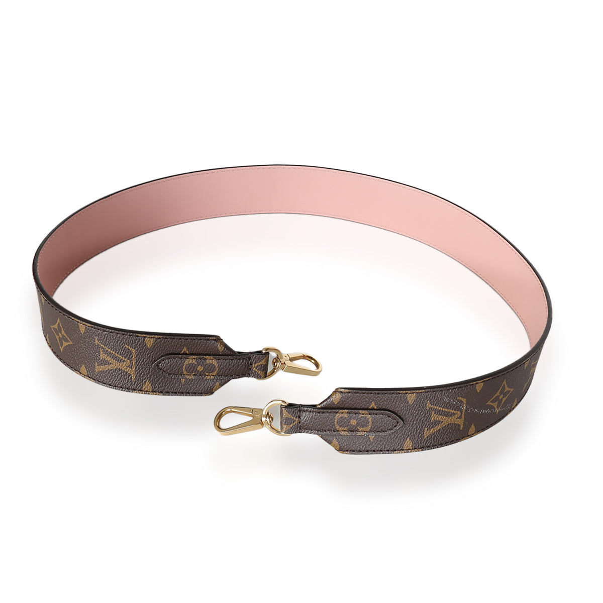 Rose Ballerine Monogram Canvas Bandouliere Strap